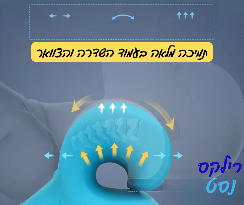 כרית צוואר מתקדמת להקלה על כאבי צוואר, גב וכתפיים
